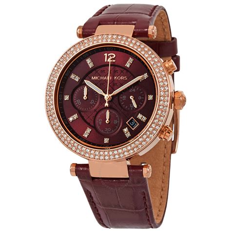 michael kors red watch|mk6986.